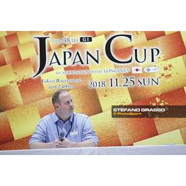 The 38th Japan Cup in association with Longines - Press conference Thundering Blue trainer David Menuisier Tokyo - Fuchs racecourse, 22nd nov. 2018