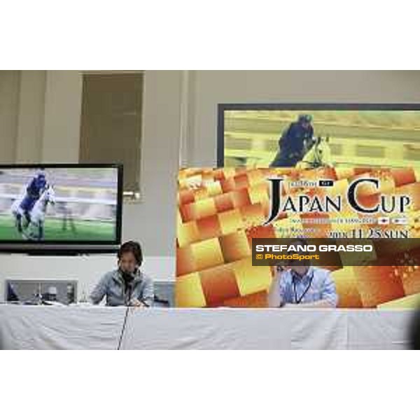 The 38th Japan Cup in association with Longines - Press conference Thundering Blue trainer David Menuisier Tokyo - Fuchs racecourse, 22nd nov. 2018