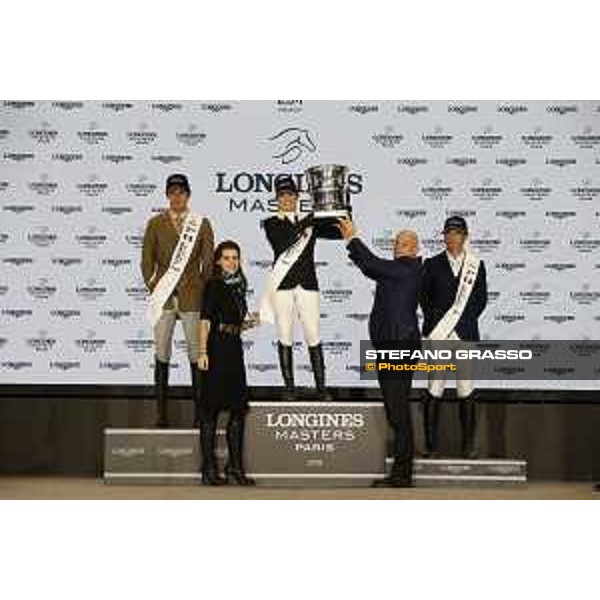 Longines Masters of Paris - Grand Prix - 1st Edwina Tops-Alexander (AUS), 2nd Alberto Zorzi (ITA) and 3rd Denis Lynch (IRL) - Paris - , 2 December 2018 - ph.Mario Grassia