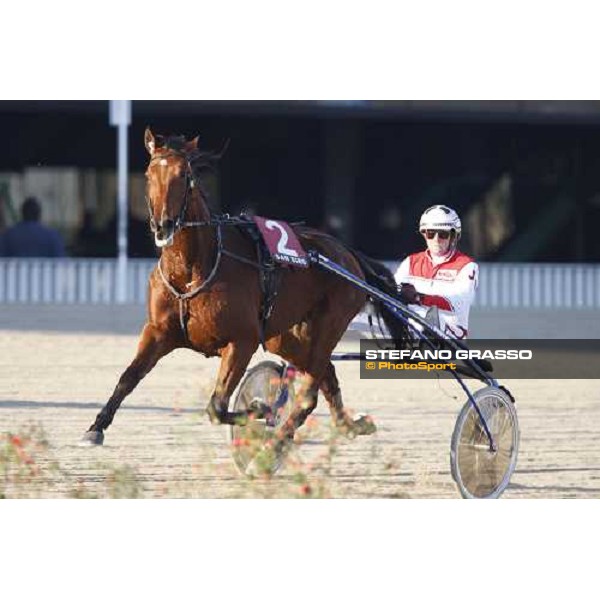 Jos Verbeeck warming up with Qualita Bourbon before the start of the heat of the Gran Premio U.E.T. Milan, 16th nov. 2008 ph. Stefano Grasso