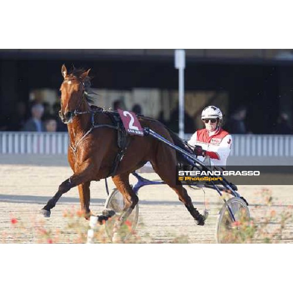 Jos Verbeeck warming up with Qualita Bourbon before the start of the heat of the Gran Premio U.E.T. Milan, 16th nov. 2008 ph. Stefano Grasso