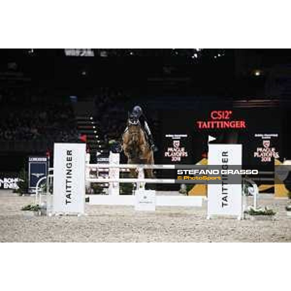 GC Prague Playoffs - Amateur riders - Joanne Sloan Allen on Amigo Cascada M - Prague, O2 Arena - 14 December 2018 - ph.Mario Grassia - Stefano Grasso/GCL