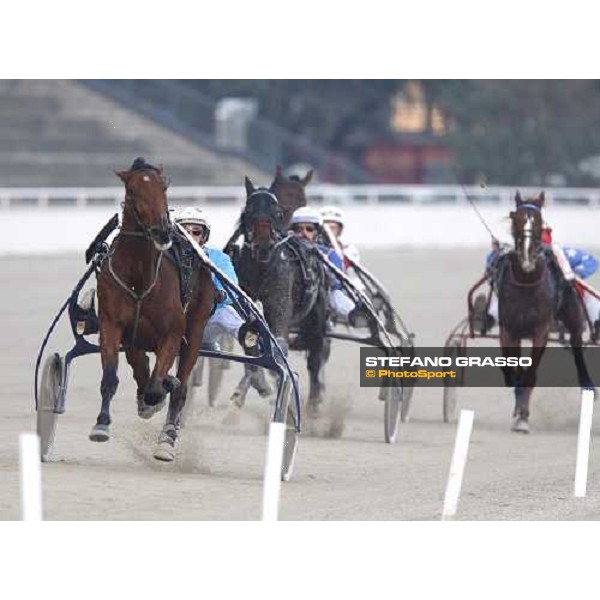 Jos Verbeeck with Qualita Bourbon wins the heat of the Gran Premio U.E.T. Milan, 16th nov. 2008 ph. Stefano Grasso