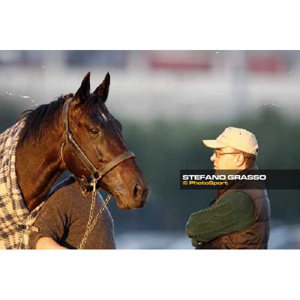 Infinitif and Maurizio Grosso at San Siro after the race Milan, 16th nov. 2008 ph. Stefano Grasso