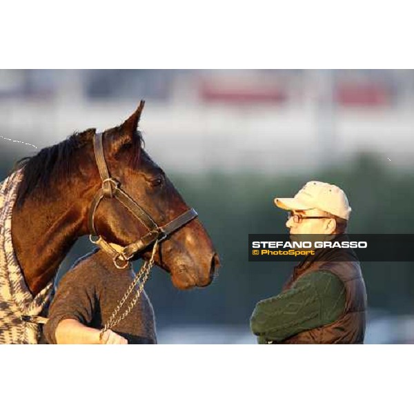 Infinitif and Maurizio Grosso at San Siro after the race Milan, 16th nov. 2008 ph. Stefano Grasso
