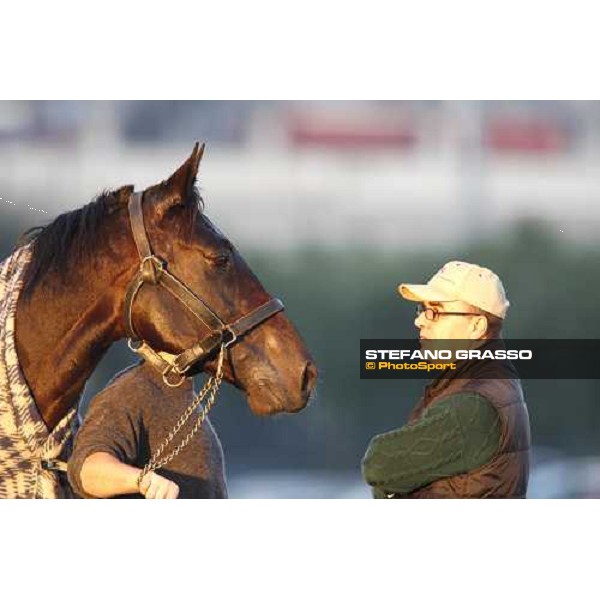 Infinitif and Maurizio Grosso at San Siro after the race Milan, 16th nov. 2008 ph. Stefano Grasso