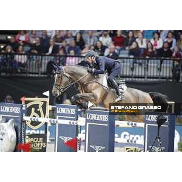 GC Prague Playoffs - Super GP - Lorenzo de Luca (ITA) on Ensor de Litrange XII - Prague, O2 Arena - 15 December 2018 - ph.Stefano Grasso/LGCT