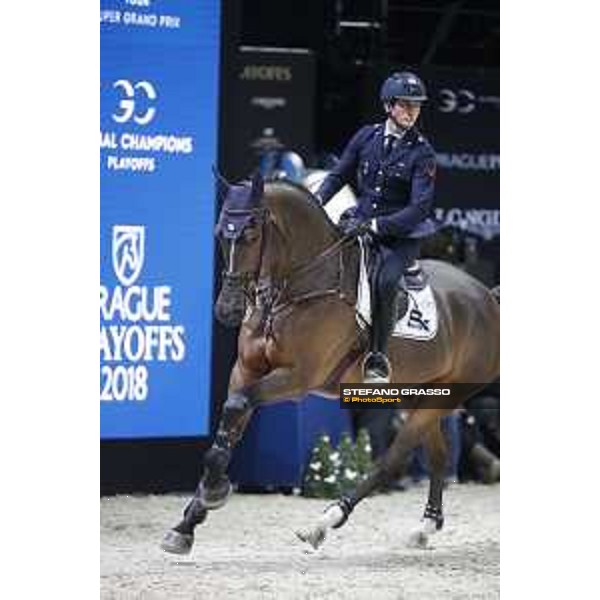 GC Prague Playoffs - Super GP - Lorenzo de Luca (ITA) on Ensor de Litrange XII - Prague, O2 Arena - 15 December 2018 - ph.Stefano Grasso/LGCT