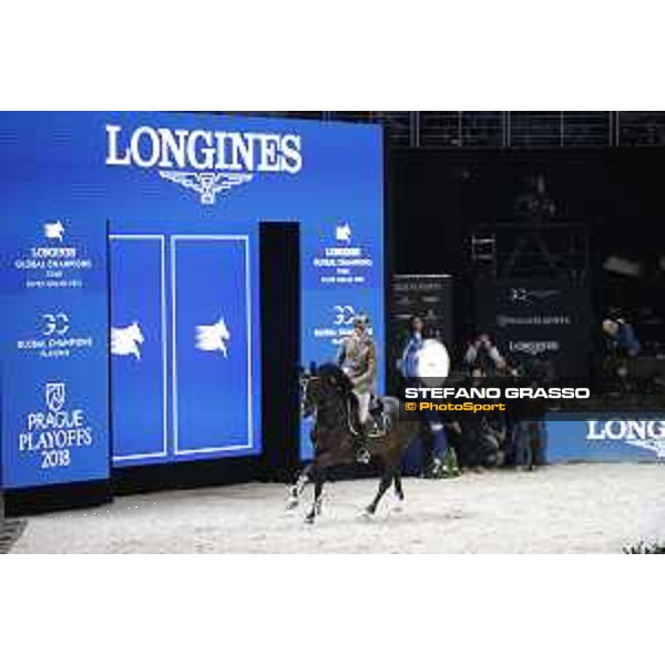 GC Prague Playoffs - Super GP - Alberto Zorzi (ITA) on Ulane de Coquerie - Prague, O2 Arena - 15 December 2018 - ph.Stefano Grasso/LGCT