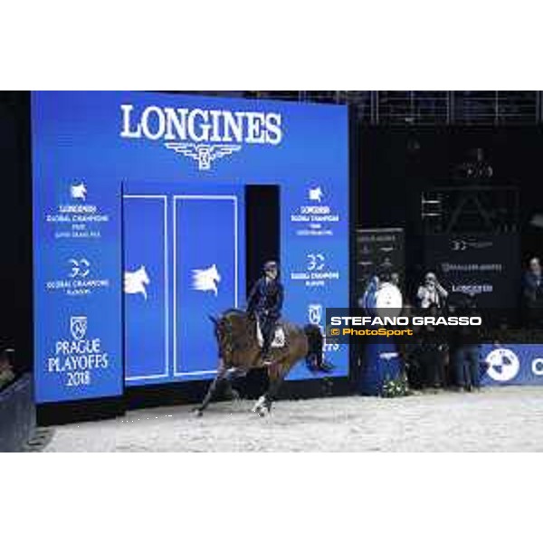 GC Prague Playoffs - Super GP - Lorenzo de Luca (ITA) on Ensor de Litrange XII - Prague, O2 Arena - 15 December 2018 - ph.Stefano Grasso/LGCT