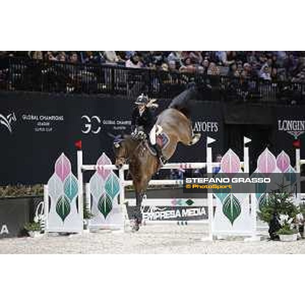 GC Prague Playoffs - Class 9 - Laura Klaphake (GER) on Bantou Balou - Prague, O2 Arena - 15 December 2018 - ph.Mario Grassia/LGCT