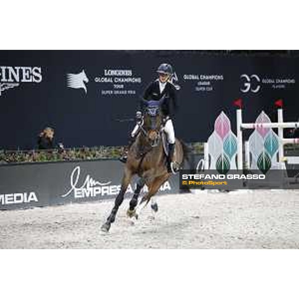 GC Prague Playoffs - Class 9 - Laura Klaphake (GER) on Bantou Balou - Prague, O2 Arena - 15 December 2018 - ph.Mario Grassia/LGCT