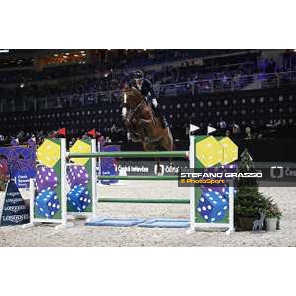 GC Prague Playoffs - Class 9 - Julien Epaillard (FRA) on Virtuose Champeix - Prague, O2 Arena - 15 December 2018 - ph.Mario Grassia/LGCT