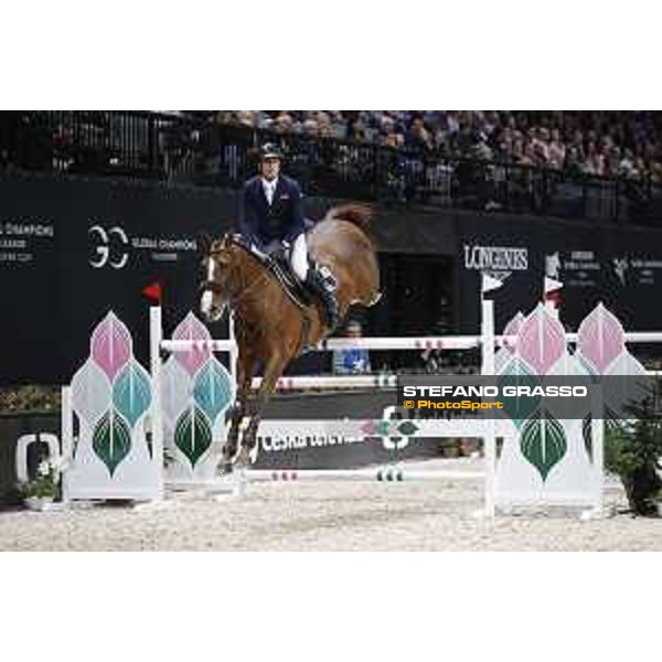 GC Prague Playoffs - Class 9 - Julien Epaillard (FRA) on Virtuose Champeix - Prague, O2 Arena - 15 December 2018 - ph.Mario Grassia/LGCT