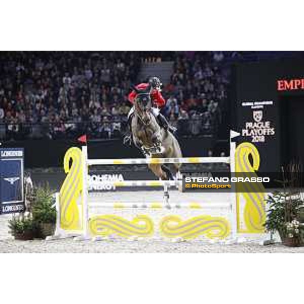 GC Prague Playoffs - Class 9 - Pius Schwizer (SUI) on Living The Dream - Prague, O2 Arena - 15 December 2018 - ph.Mario Grassia/LGCT