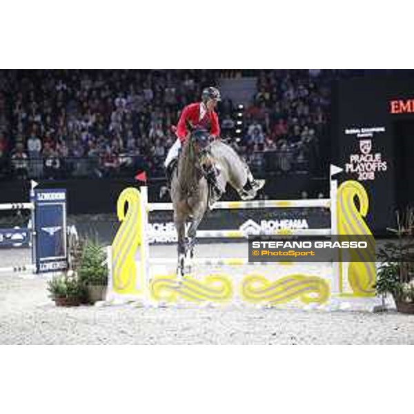 GC Prague Playoffs - Class 9 - Pius Schwizer (SUI) on Living The Dream - Prague, O2 Arena - 15 December 2018 - ph.Mario Grassia/LGCT