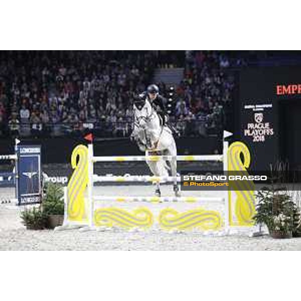 GC Prague Playoffs - Class 9 - Jerome Guery (BEL) on Garfield de Tiji Des Templiers - Prague, O2 Arena - 15 December 2018 - ph.Mario Grassia/LGCT