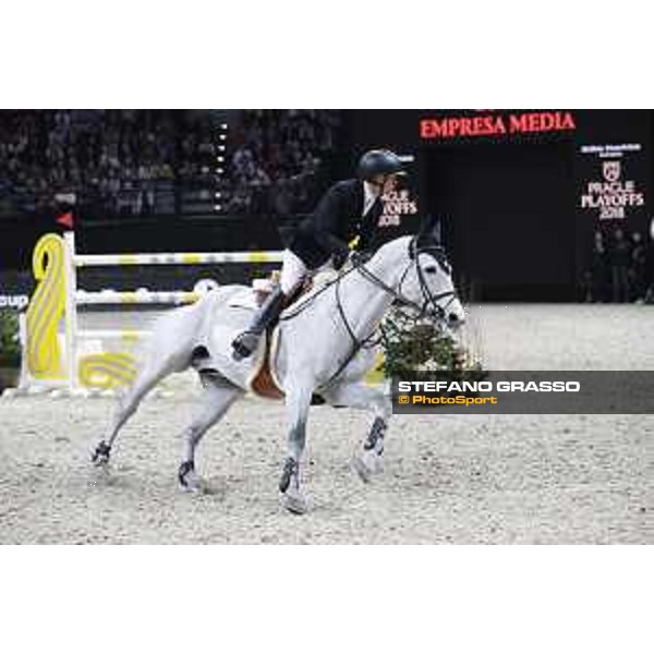 GC Prague Playoffs - Class 9 - Jerome Guery (BEL) on Garfield de Tiji Des Templiers - Prague, O2 Arena - 15 December 2018 - ph.Mario Grassia/LGCT