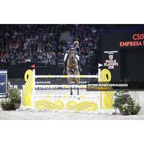 GC Prague Playoffs - Class 9 - David Will (GER) on Forest Gump 29 - Prague, O2 Arena - 15 December 2018 - ph.Mario Grassia/LGCT