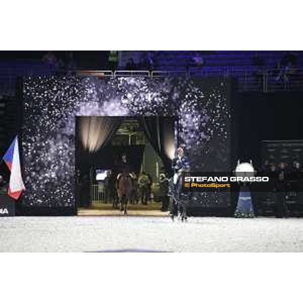 GC Prague Playoffs - Class 9 - Prize giving ceremony - David Will (GER) on Forest Gump 29 - Prague, O2 Arena - 15 December 2018 - ph.Mario Grassia/LGCT