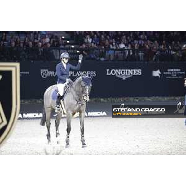 GC Prague Playoffs - Class 9 - Prize giving ceremony - Anna Kellnerova (CZE) on Silverstone G - Prague, O2 Arena - 15 December 2018 - ph.Mario Grassia/LGCT