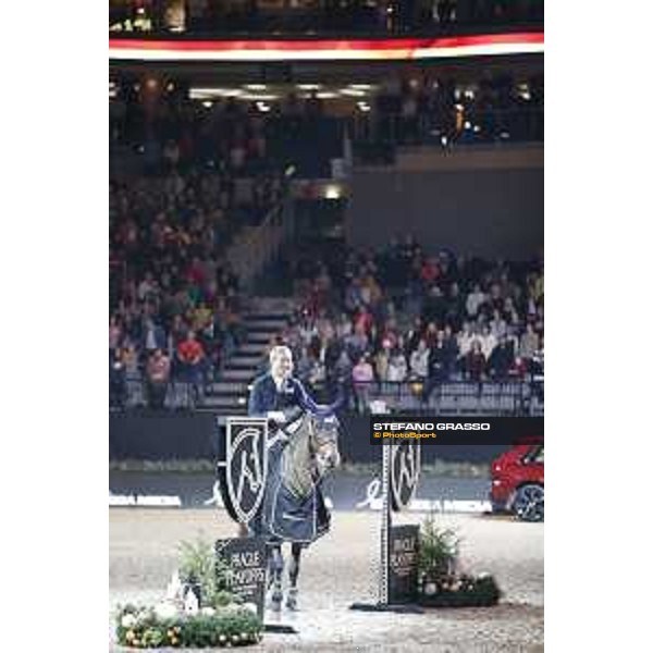 GC Prague Playoffs - Class 9 - Prize giving ceremony - David Will (GER) on Forest Gump 29 - Prague, O2 Arena - 15 December 2018 - ph.Mario Grassia/LGCT