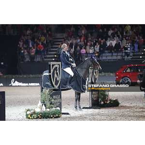 GC Prague Playoffs - Class 9 - Prize giving ceremony - David Will (GER) on Forest Gump 29 - Prague, O2 Arena - 15 December 2018 - ph.Mario Grassia/LGCT