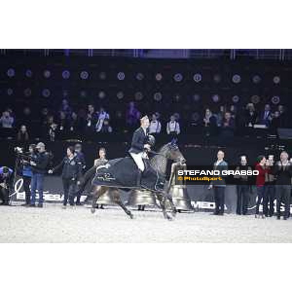 GC Prague Playoffs - Class 9 - Prize giving ceremony - David Will (GER) on Forest Gump 29 - Prague, O2 Arena - 15 December 2018 - ph.Mario Grassia/LGCT