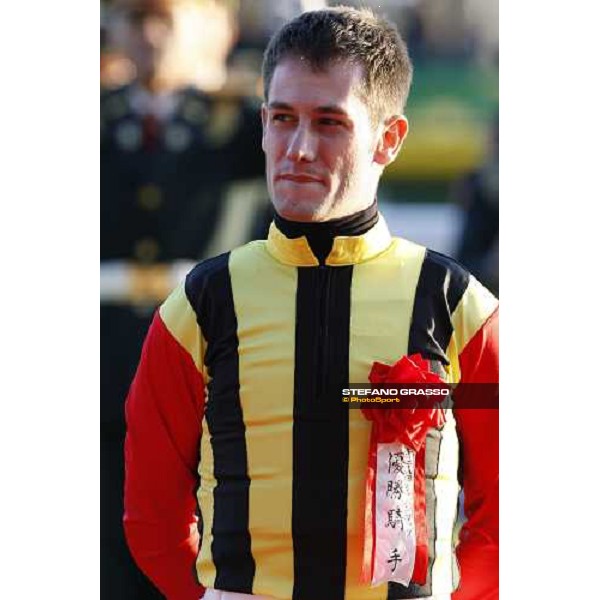 a very happy Mirco Demuro after winning the Japan Cup at Fuchu racecourse. Tokyo, 30th nov. 2008 ph. Stefano Grasso