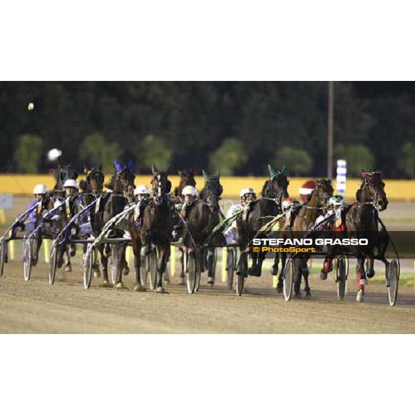 at the first turn of the Gran Premio Allevatori Andrea Guzzinati leads the group with Mondiale Ok Rome, 8th december 2008 ph. Stefano Grasso