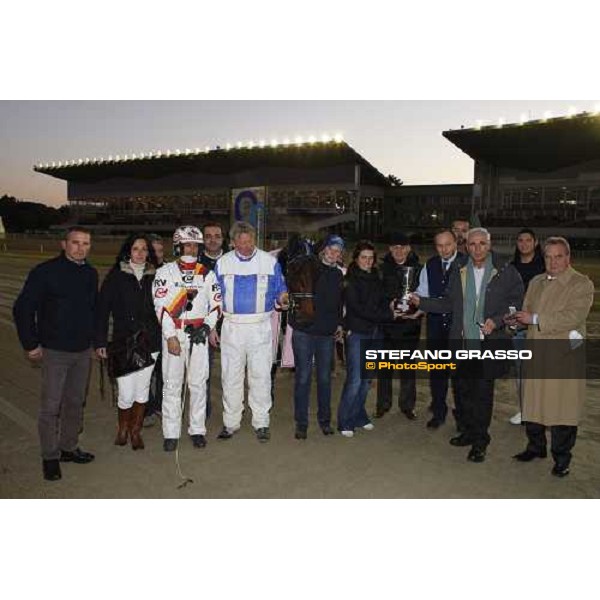 the winning conenction of Martina Gual winner of Premio Allevatori Filly Rome, 8th december 2008 ph. Stefano Grasso