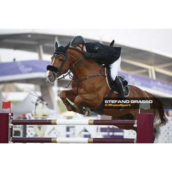 CHI Al Shaqab - Grand Prix - Karel Cox (BEL) on Dublin van Overis - Doha, Al Shaqab - 9 March 2019 - ph.Stefano Grasso/CHI Al Shaqab