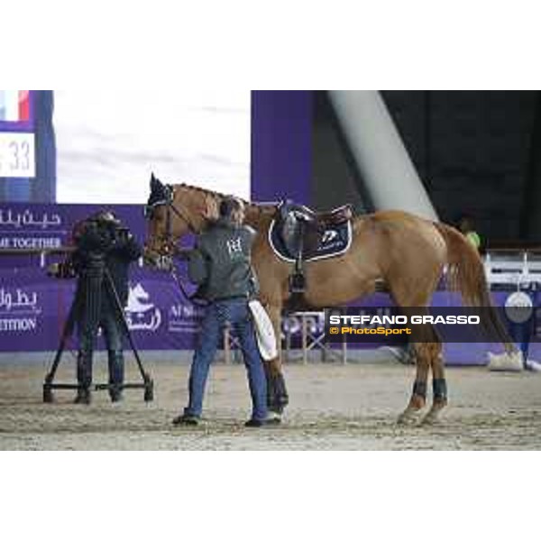 CHI Al Shaqab - Grand Prix - Roger Yves Bost (FRA) on Vino D\'Espinet - Doha, Al Shaqab - 9 March 2019 - ph.Stefano Grasso/CHI Al Shaqab