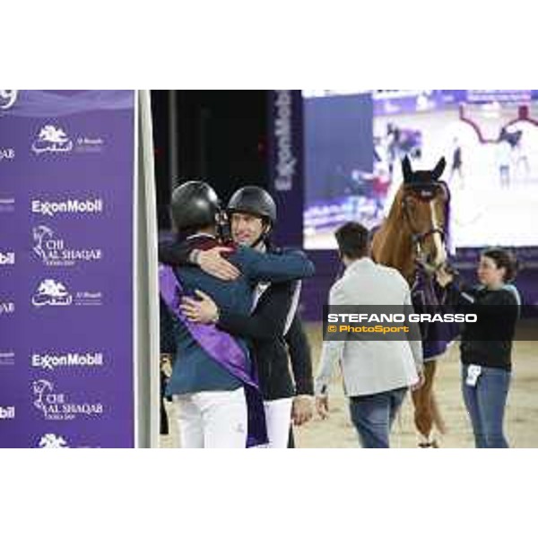 CHI Al Shaqab - Grand Prix - Prize giving ceremony - Pieter Devos (BEL), Nicola Philippaerts (BEL), Emanuele Gaudiano (ITA) - Doha, Al Shaqab - 9 March 2019 - ph.Stefano Grasso/CHI Al Shaqab