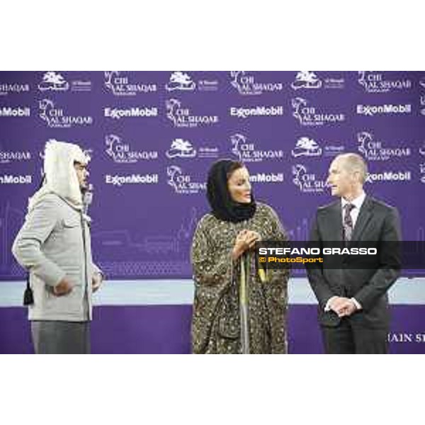 CHI Al Shaqab - Grand Prix - Prize giving ceremony - Sheikha Moza bint Nasser Al Missned, Sheikh Johan Bin Hamad Al Thani - Doha, Al Shaqab - 9 March 2019 - ph.Stefano Grasso/CHI Al Shaqab