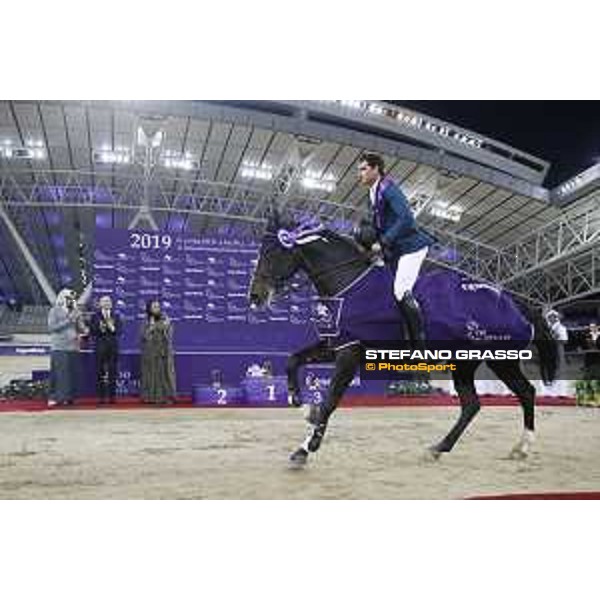 CHI Al Shaqab - Grand Prix - Prize giving ceremony - Nicola Philippaerts (BEL) on H&M Chilli Willi - Doha, Al Shaqab - 9 March 2019 - ph.Stefano Grasso/CHI Al Shaqab