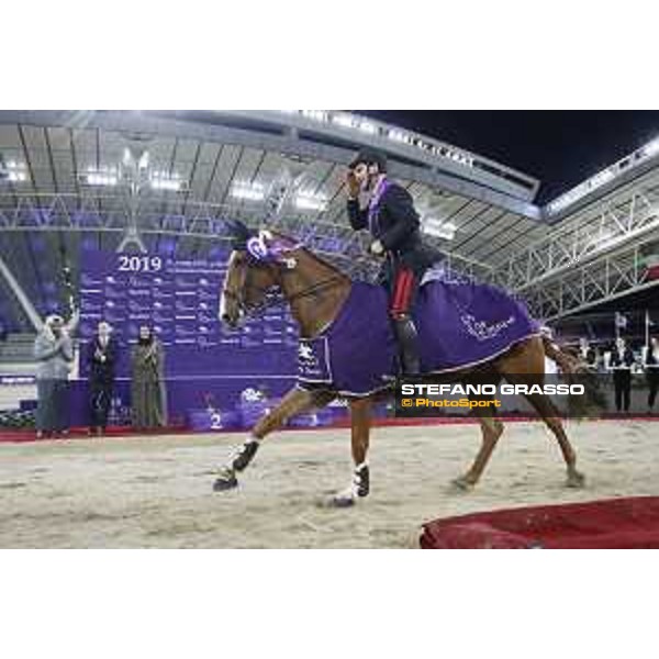 CHI Al Shaqab - Grand Prix - Prize giving ceremony - Emanuele Gaudiano on Chalou - Doha, Al Shaqab - 9 March 2019 - ph.Stefano Grasso/CHI Al Shaqab