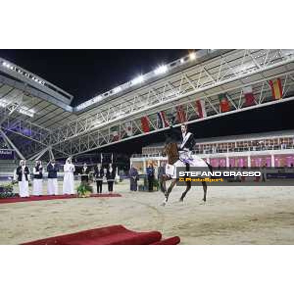 CHI Al Shaqab - Grand Prix - Prize giving ceremony - Pieter Devos (BEL) on Espoir - Doha, Al Shaqab - 9 March 2019 - ph.Stefano Grasso/CHI Al Shaqab