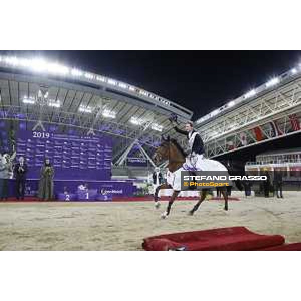 CHI Al Shaqab - Grand Prix - Prize giving ceremony - Pieter Devos (BEL) on Espoir - Doha, Al Shaqab - 9 March 2019 - ph.Stefano Grasso/CHI Al Shaqab