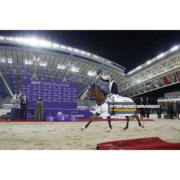 CHI Al Shaqab - Grand Prix - Prize giving ceremony - Pieter Devos (BEL) on Espoir - Doha, Al Shaqab - 9 March 2019 - ph.Stefano Grasso/CHI Al Shaqab