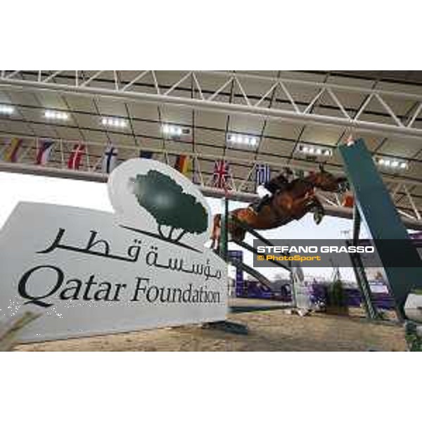 CHI Al Shaqab - Grand Prix - Karel Cox (BEL) on Dublin van Overis - Doha, Al Shaqab - 9 March 2019 - ph.Stefano Grasso/CHI Al Shaqab