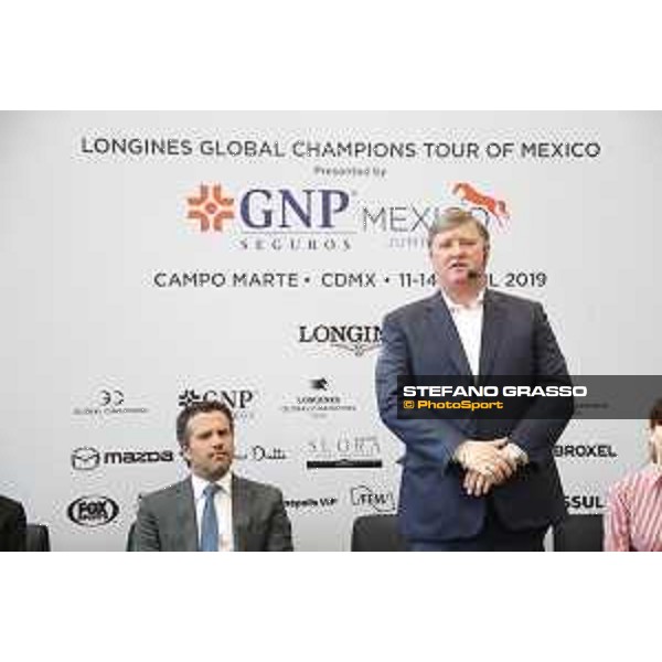 LGCT of Mexico City - LGCT of Mexico - The Opening Press Conference of LGCT of Mexico City at Palacio de Hierro - Jan Tops and Francisco Pasquel - Mexico City, Campo Marte - 10 April 2019 - ph.Stefano Grasso/LGCT