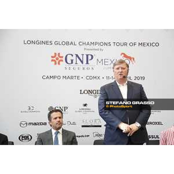 LGCT of Mexico City - LGCT of Mexico - The Opening Press Conference of LGCT of Mexico City at Palacio de Hierro - Jan Tops and Francisco Pasquel - Mexico City, Campo Marte - 10 April 2019 - ph.Stefano Grasso/LGCT