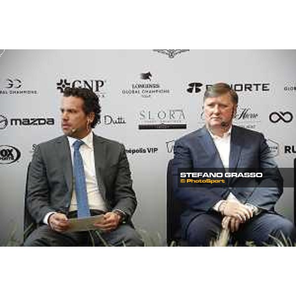 LGCT of Mexico City - LGCT of Mexico - The Opening Press Conference of LGCT of Mexico City at Palacio de Hierro - Jan Tops and Francisco Pasquel - Mexico City, Campo Marte - 10 April 2019 - ph.Stefano Grasso/LGCT