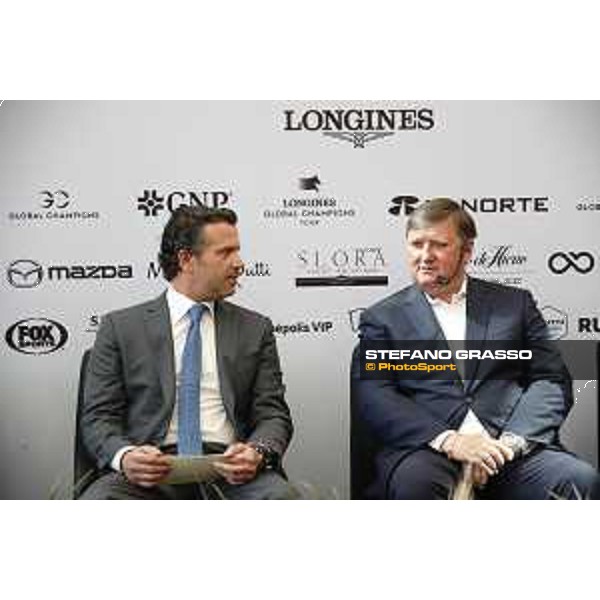 LGCT of Mexico City - LGCT of Mexico - The Opening Press Conference of LGCT of Mexico City at Palacio de Hierro - Jan Tops and Francisco Pasquel - Mexico City, Campo Marte - 10 April 2019 - ph.Stefano Grasso/LGCT