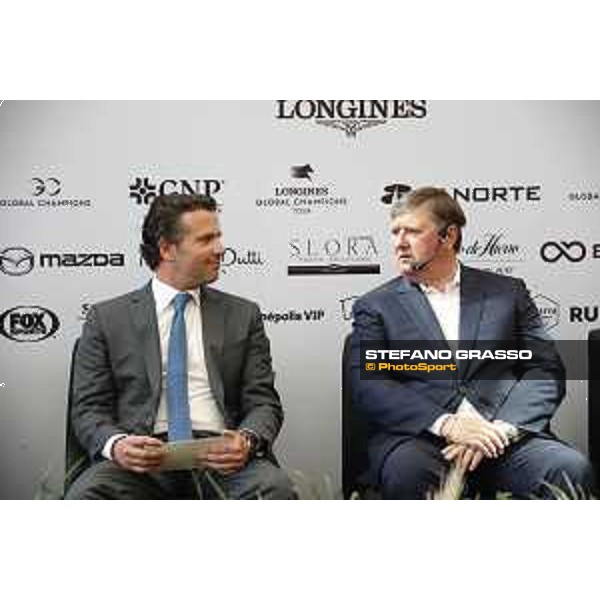 LGCT of Mexico City - LGCT of Mexico - The Opening Press Conference of LGCT of Mexico City at Palacio de Hierro - Jan Tops and Francisco Pasquel - Mexico City, Campo Marte - 10 April 2019 - ph.Stefano Grasso/LGCT