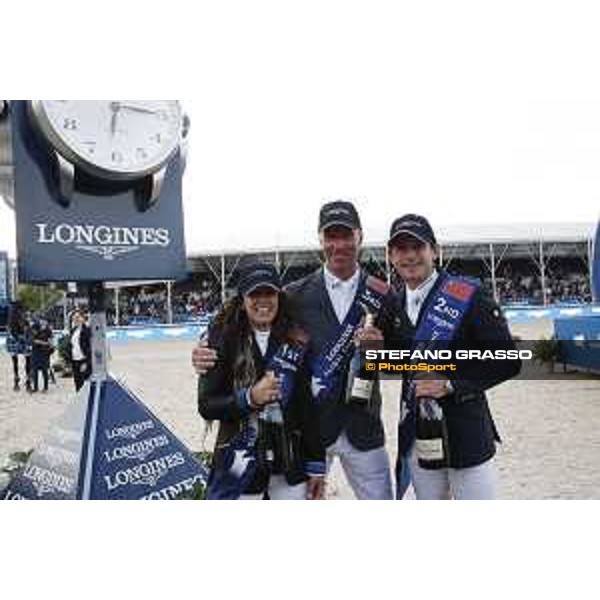 LGCT of Shanghai - The Podium - Champagne Celebration - Danielle Goldstein - Darragh Kenny - Jur Vrieling Shanghai, Shanghai Expo - 4 May 2019 - ph.Stefano Grasso/LGCT