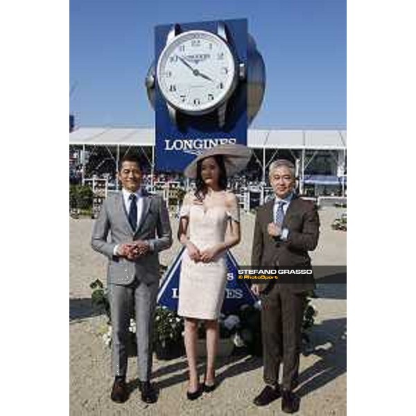 LGCT of Shanghai -Longines - Prix d\'Elegance - Aaron Kwok,Dennis Li and the winner Shanghai, Shanghai Expo - 4 May 2019 - ph.Stefano Grasso/LGCT