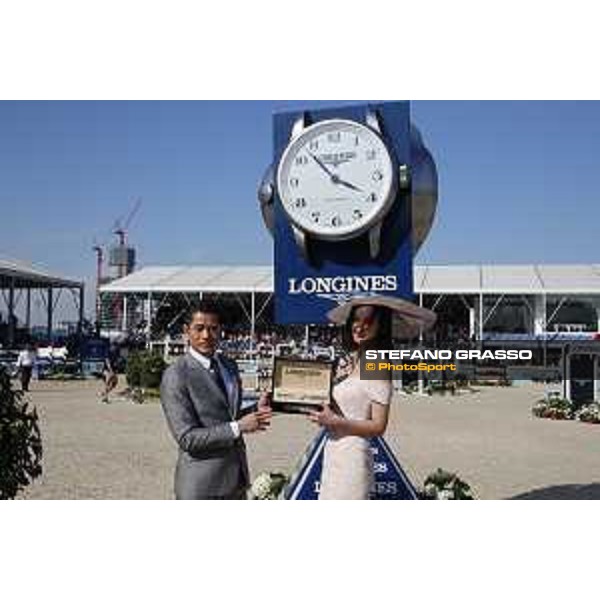 LGCT of Shanghai -Longines - Prix d\'Elegance - Aaron Kwok,Dennis Li and the winner Shanghai, Shanghai Expo - 4 May 2019 - ph.Stefano Grasso/LGCT