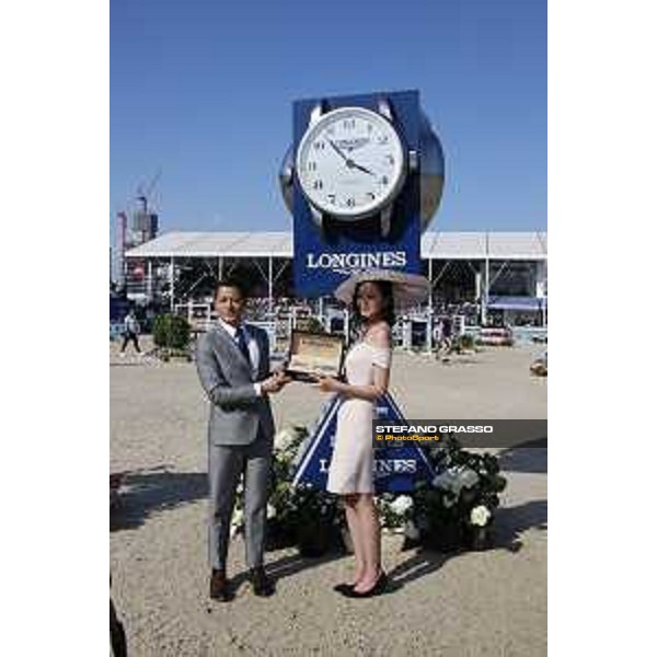 LGCT of Shanghai -Longines - Prix d\'Elegance - Aaron Kwok,Dennis Li and the winner Shanghai, Shanghai Expo - 4 May 2019 - ph.Stefano Grasso/LGCT